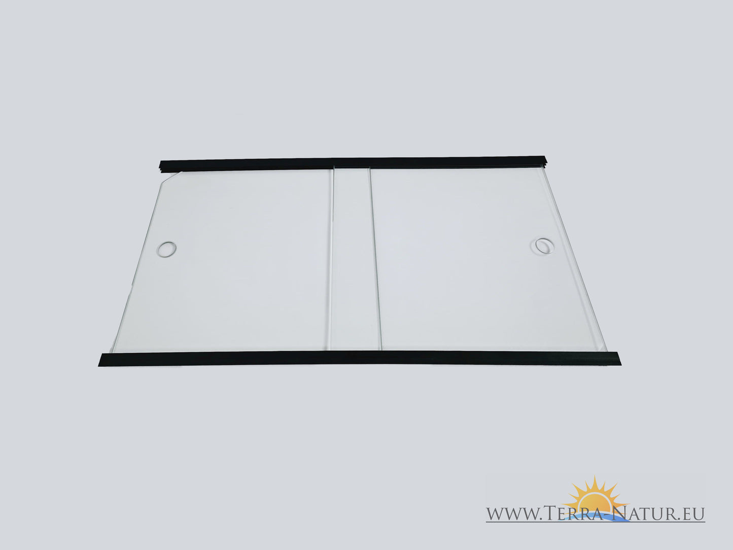 Couvercle coulissant en verre pour aquarium 120x40cm / Droite - Gauche