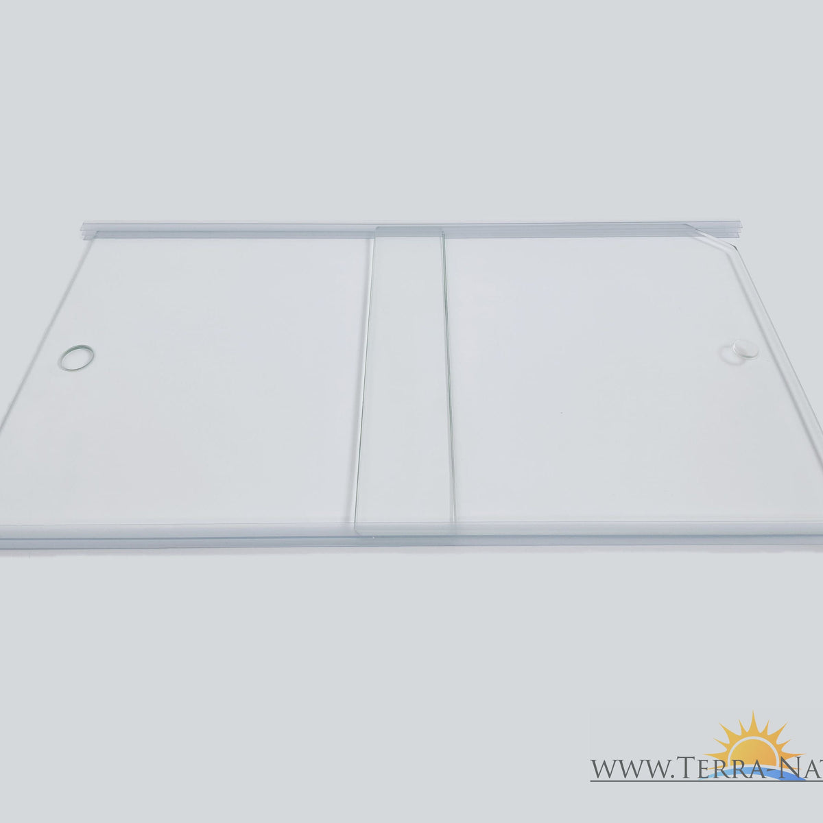 Couvercle coulissant en verre pour aquarium 120x40cm / Droite - Gauche