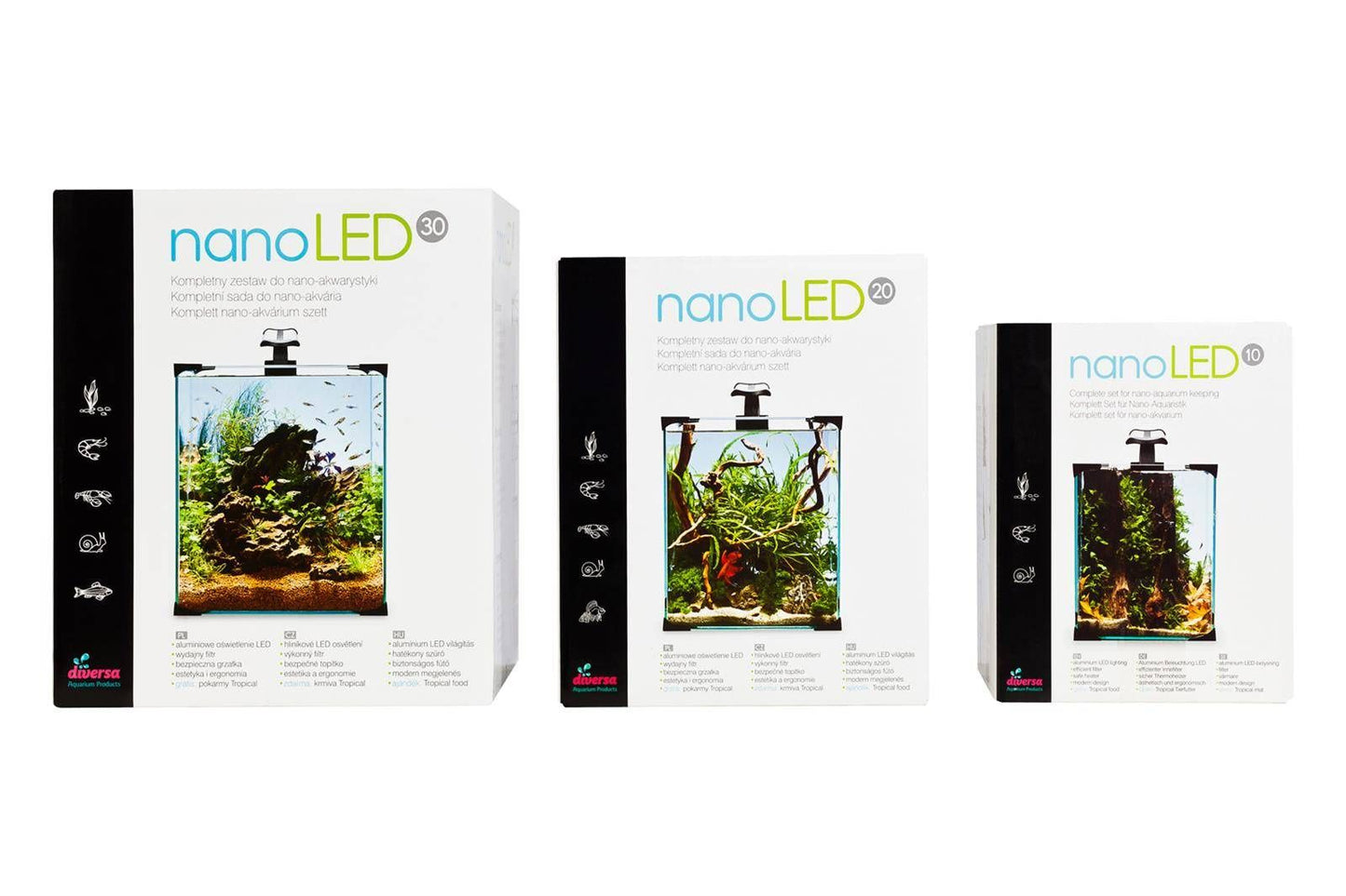Diversa Nano Aquarium LED Set 10 Liter