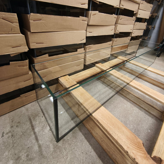 Aquarium 110x20x20cm, 44 liters, black float glass
