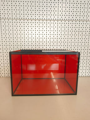 Aquarium 30x20x20cm "Orange Edition" mit Glas-Schiebeabdeckung