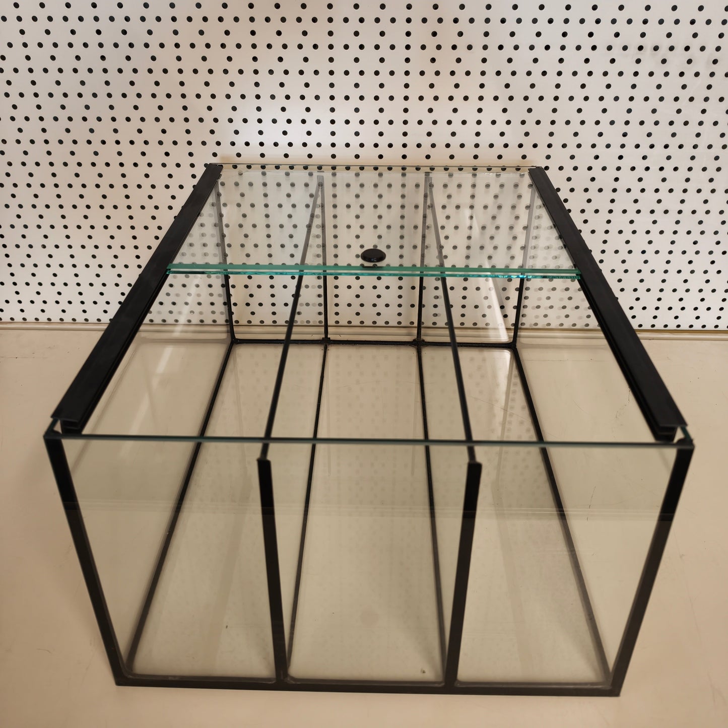 Aquarium 33x38x22 für Kallax Regal, 3 Kammer schwarz
