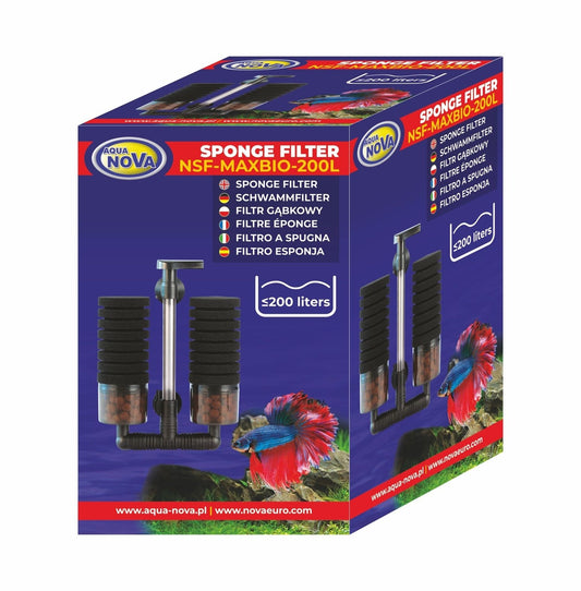 Aquanova NSF-MAXBIO-200L tweekamer-sponsfilter