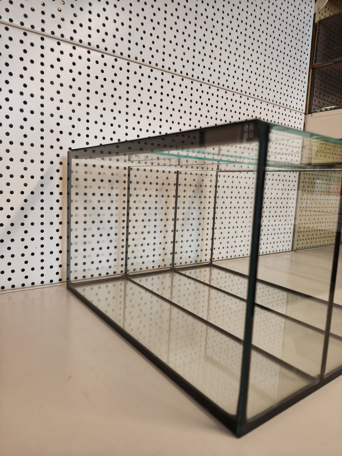 Aquarium 33x38x22 für Kallax Regal, 3 Kammer schwarz