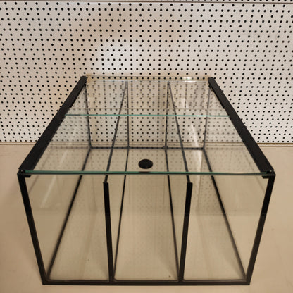 Aquarium 33x38x22 für Kallax Regal, 3 Kammer schwarz