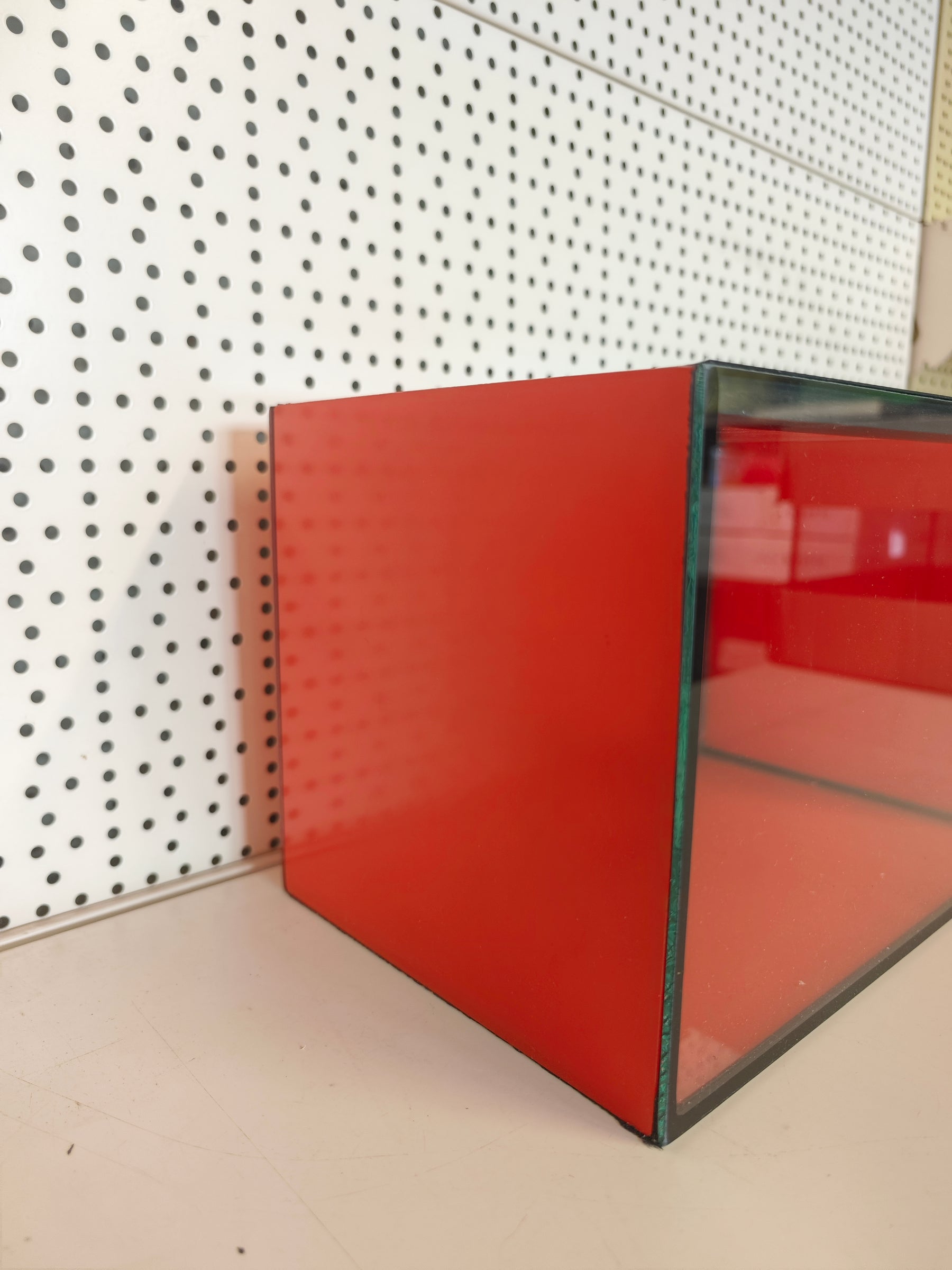 Aquarium 30x20x20cm "Orange Edition" mit Glas-Schiebeabdeckung