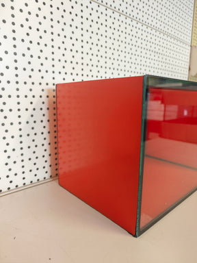 Aquarium 30x20x20cm "Orange Edition" mit Glas-Schiebeabdeckung