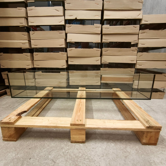 Aquarium 110x20x20cm, 44 liters, black float glass