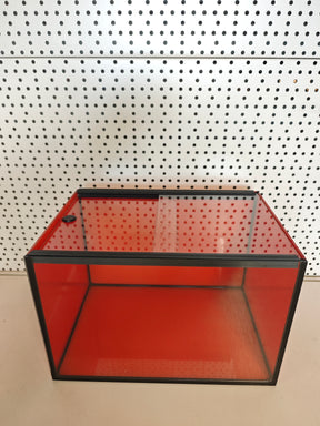 Aquarium 30x20x20cm "Orange Edition" mit Glas-Schiebeabdeckung
