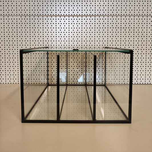 Aquarium 33x38x22 für Kallax Regal, 3 Kammer schwarz