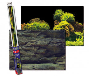 Aquanova Posterrückwand Rock / Plants 100x50cm
