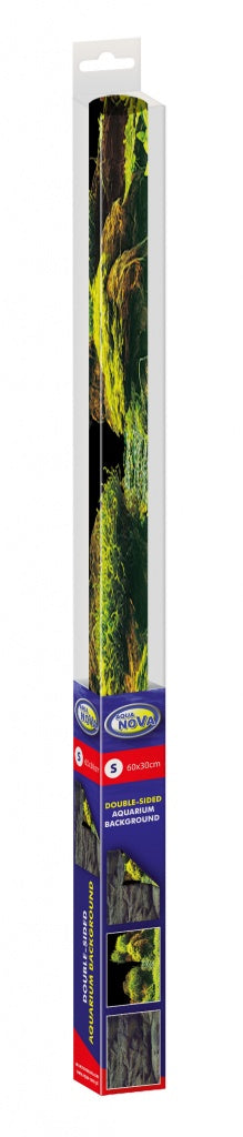 Aquanova poster back wall Rock / Plants 60x30cm