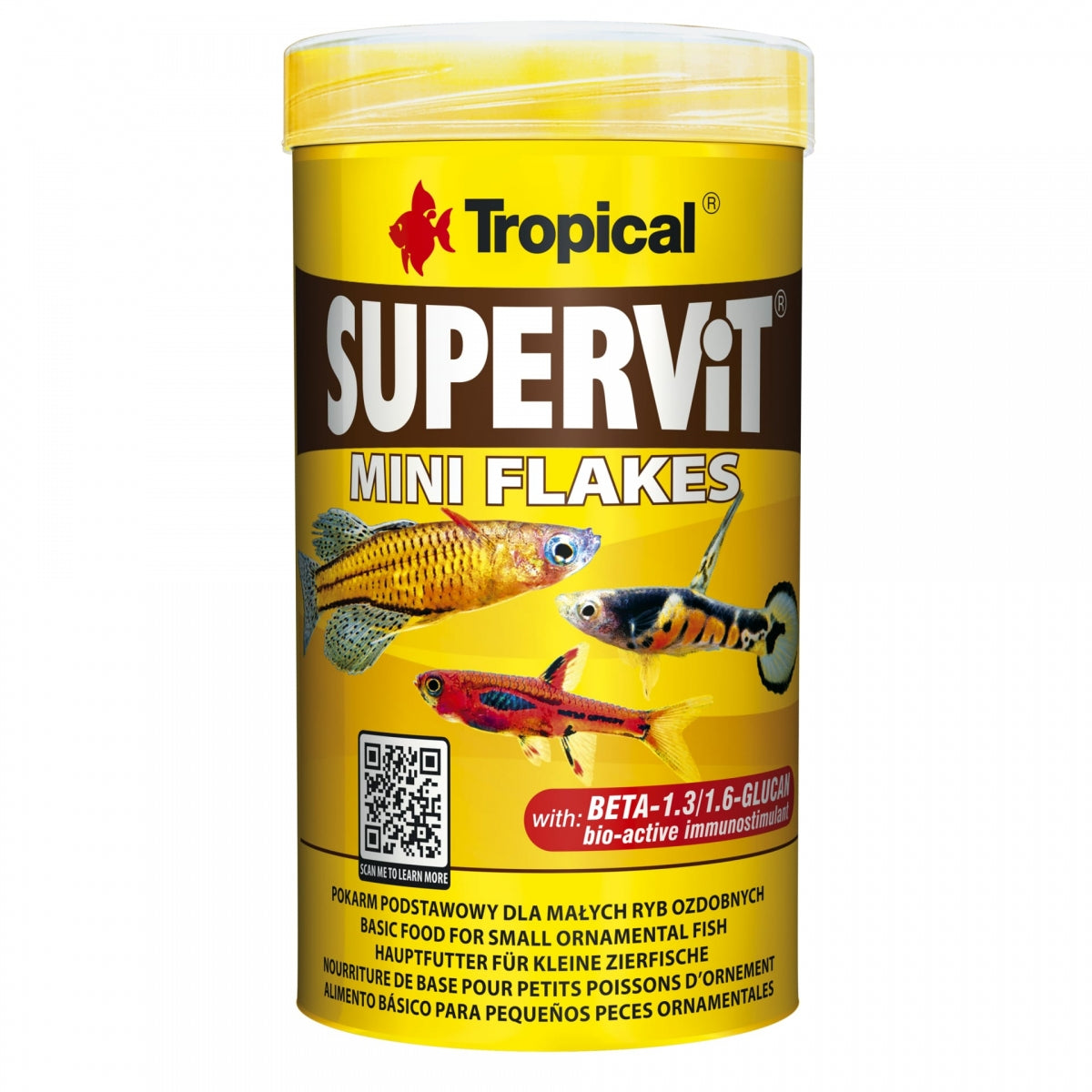 Tropical SUPERVIT Flakes Mini, Flockenfutter für alle Zierfische