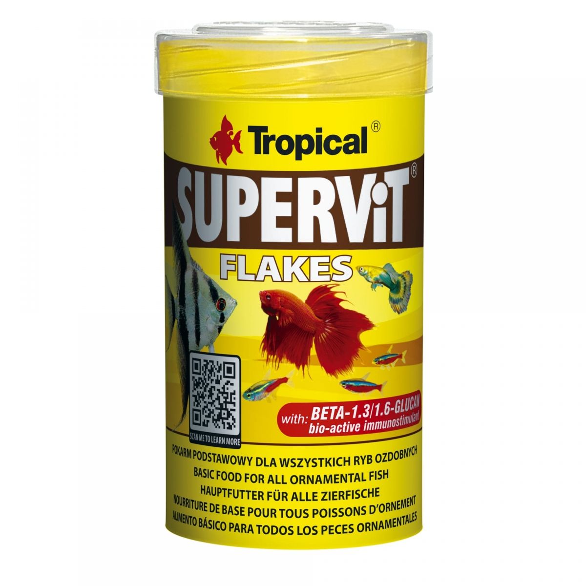 Tropical SUPERVIT Flakes, Flockenfutter für alle Zierfische