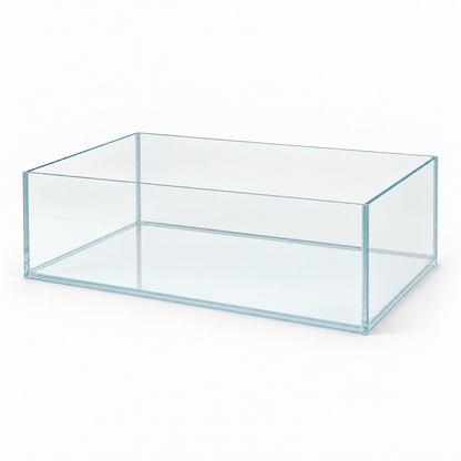 Terra-Natur Aquarium 100 × 50 × 30 cm, 150 Liter, mit transparenten Silikonnähten