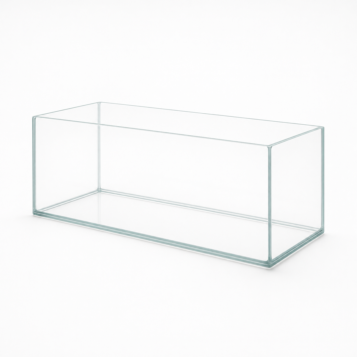 Terra-Natur Aquarium 35 × 15 × 15 cm mit transparentem Silikon