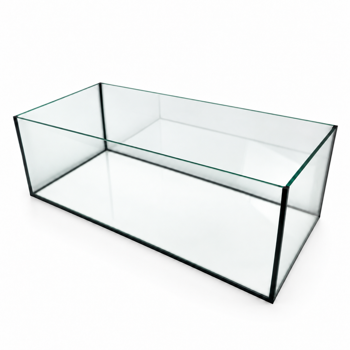 Terra-Natur Aquarium 50x30x25 cm, 37,5 Liter, schwarz verklebt