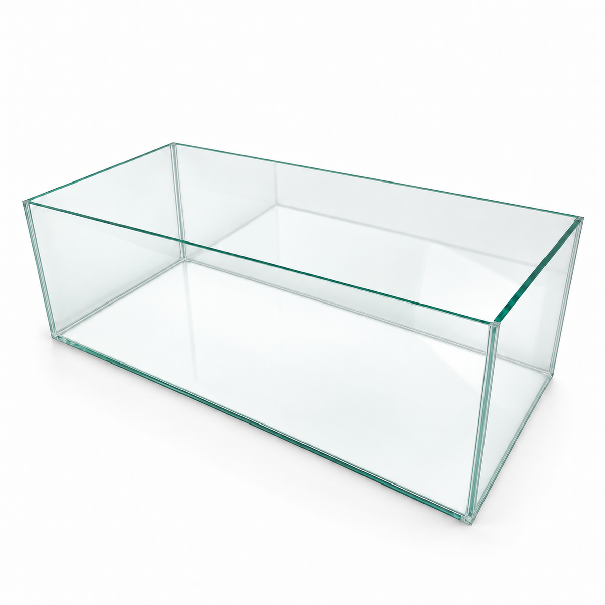 Terra-Natur Aquarium 50x30x25 cm, 37,5 Liter, transparent verklebt