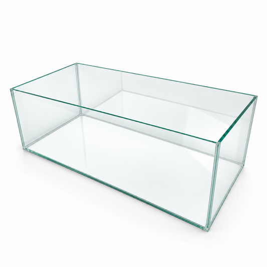 Terra-Natur Aquarium 50x30x25 cm, 37,5 Liter, transparent verklebt