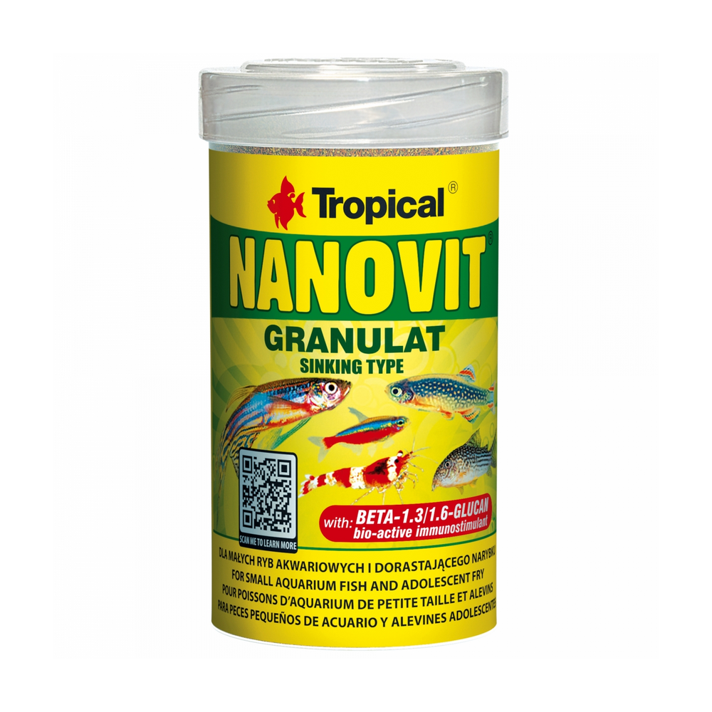 Tropical Nanovit Granulat 100 ml – Originaldose vollständig abgebildet