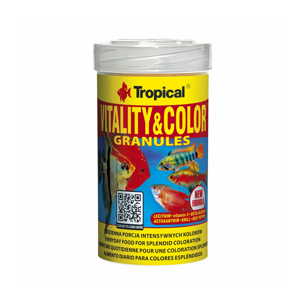 Tropical Vitality & Color Granules – komplette Originaldose, Vorderansicht
