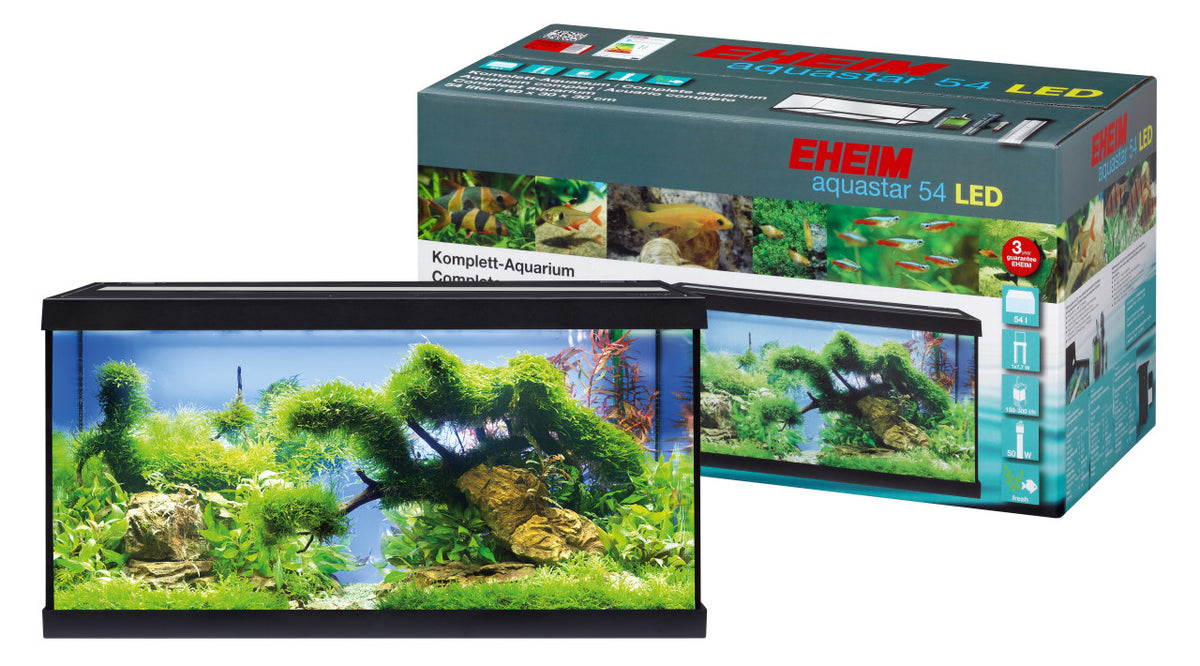 EHEIM aquastar 54 LED Aquarium-Komplettset – Schwarz – aquastar54LED