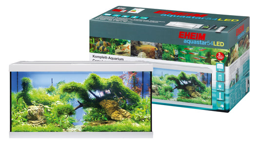 EHEIM aquastar 54 LED Aquarium-Komplettset – Weiß – aquastar54LED