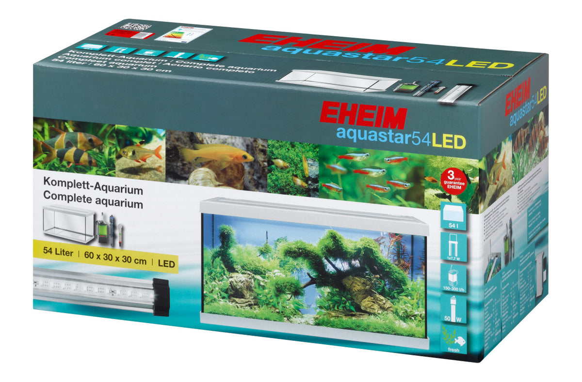 EHEIM aquastar 54 LED Aquarium-Komplettset – Weiß – aquastar54LED